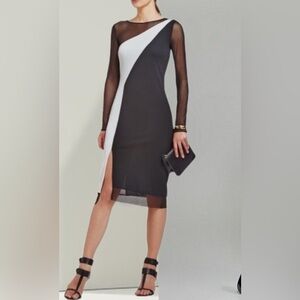 BCBG Black and White Dress